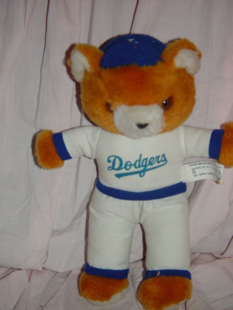 dodgers teddy bear