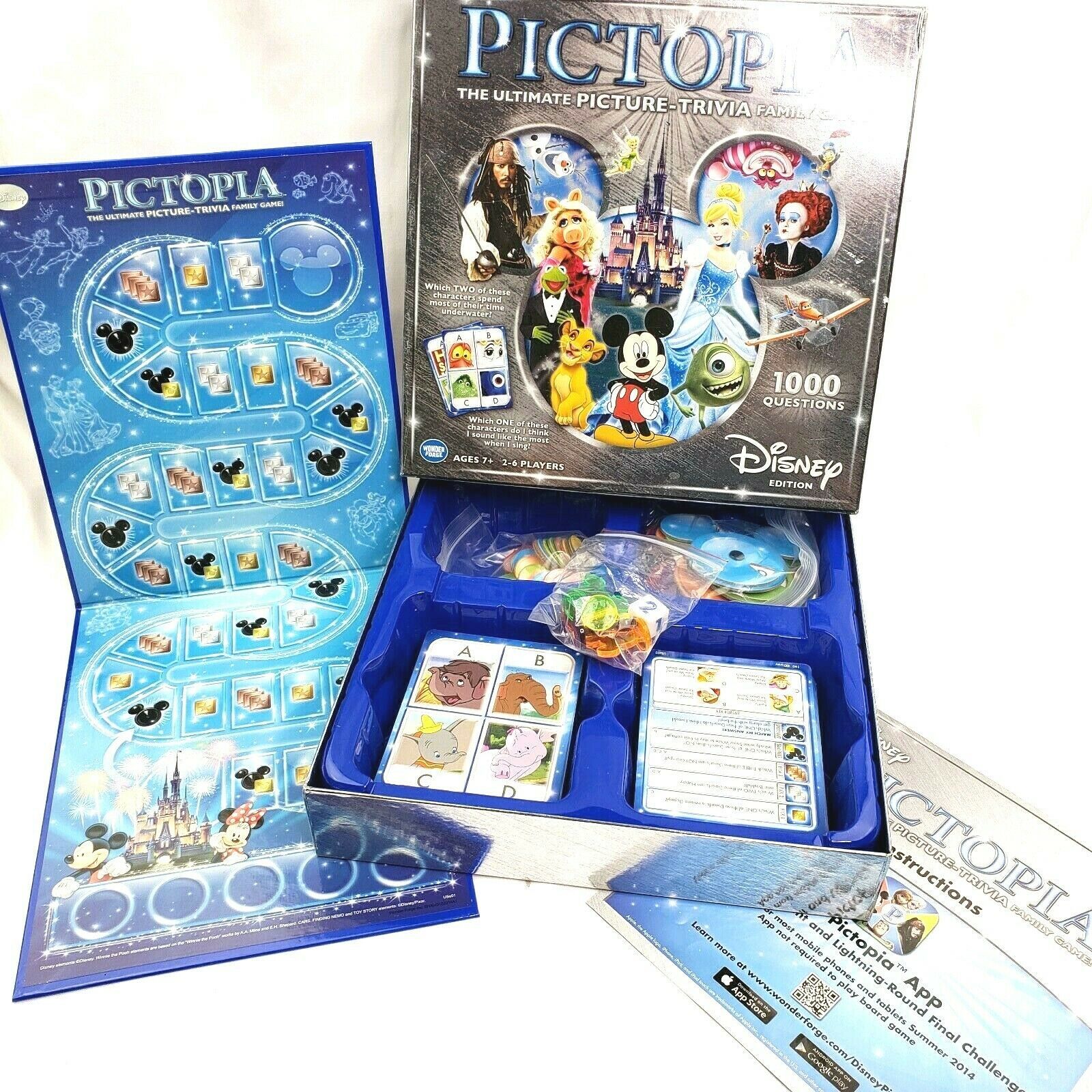 Pictopia Disney Edition the Ultimate Picture-Trivia Family Board Game ...