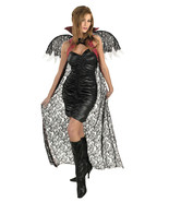 Red &amp; Black Lace Cape w/Wings/Costume Accessory by Disguise/NWT - $18.05