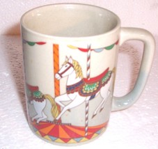 1 Otagiri  White Carousel Horse Collectible Coffee Mug - $22.57