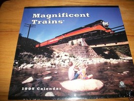 Home Treasure 1995 Magnificent Train Railroad Locomotive Photography Calendar - $14.24