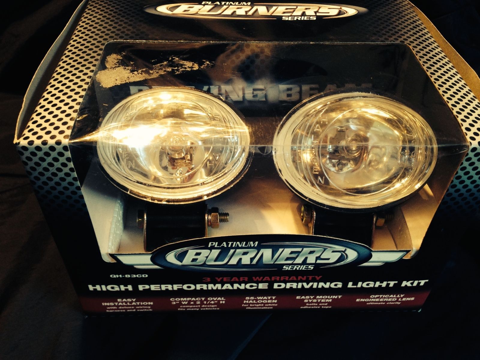 Platinum Burners series High Performance Driving Light Kit (2) 55watt