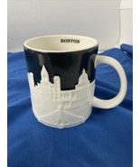 2012 Starbuck Collectors Series Boston City Skyline 3D Embossed Coffee Mug - $24.74