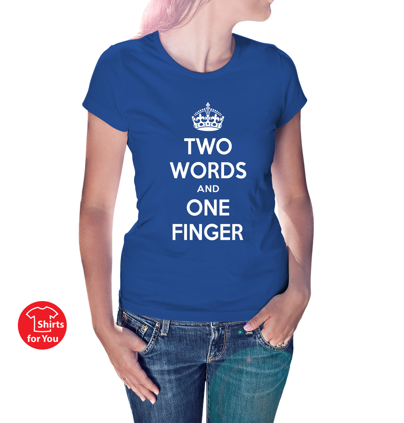 one finger two words t shirt