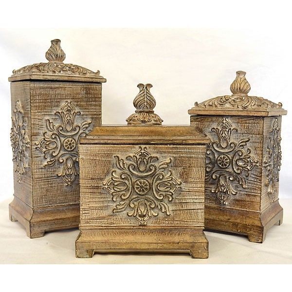 AWESOME SET OF THREE DECORATIVE RESIN BOXES Boxes, Jars & Tins