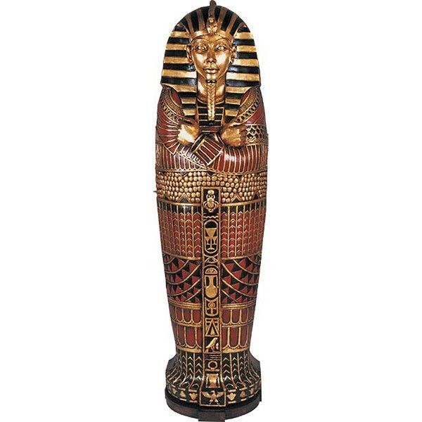 Egyptian Sarcophagus Cabinet Large Mummy Bookcase,6'ft tall. - Bookcases