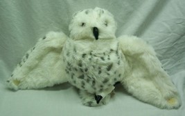 Folkmanis NICE WHITE SNOWY OWL HAND PUPPET 9&quot; Plush STUFFED ANIMAL Toy - $24.74