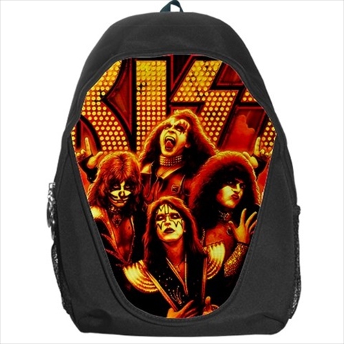 backpack kiss rock band groopies hard metal gene simmons school bag ...