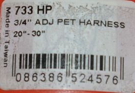 Valhoma 733 HP 3/4 inch Adjustable Dog Harness Hot Pink Medium Nylon Pkg 1 image 5