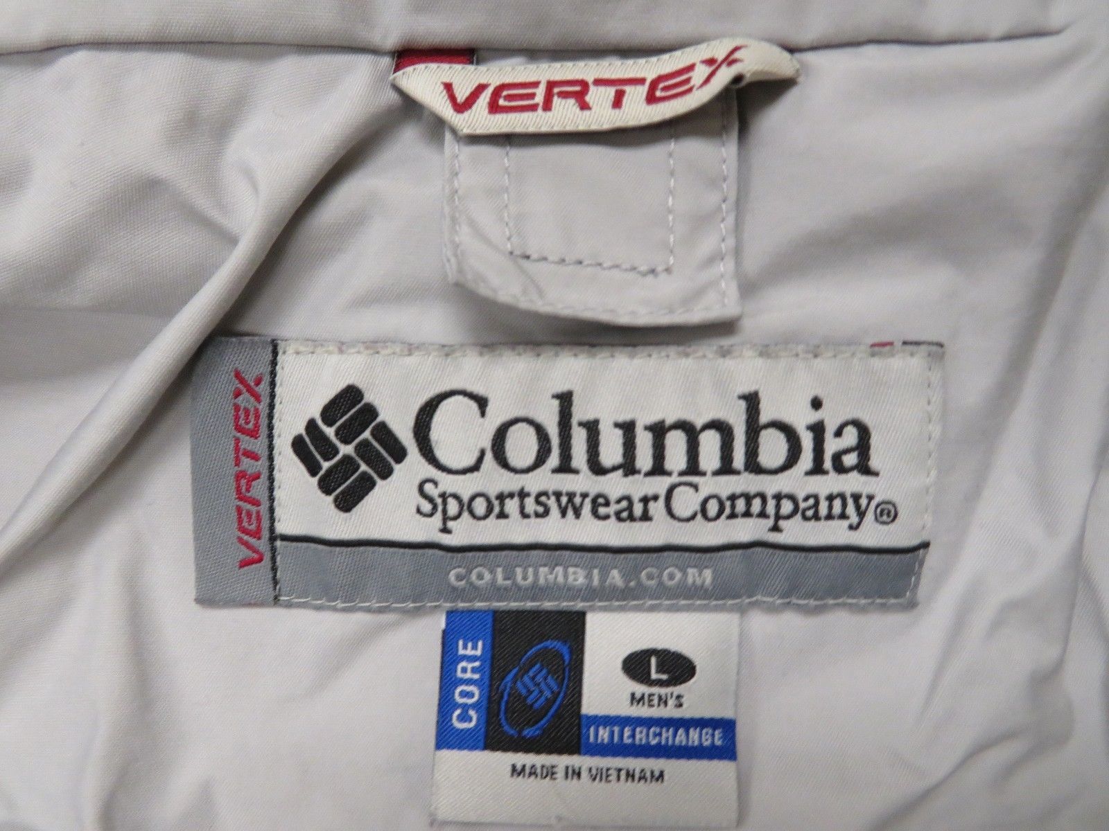 Columbia Vertex Core Interchange Shell Mens Large Jacket Red Gray ...