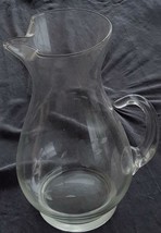 Wonderful Large Pitcher With Ice Lip - Princess House Heritage Curved Handle VGC - $39.59