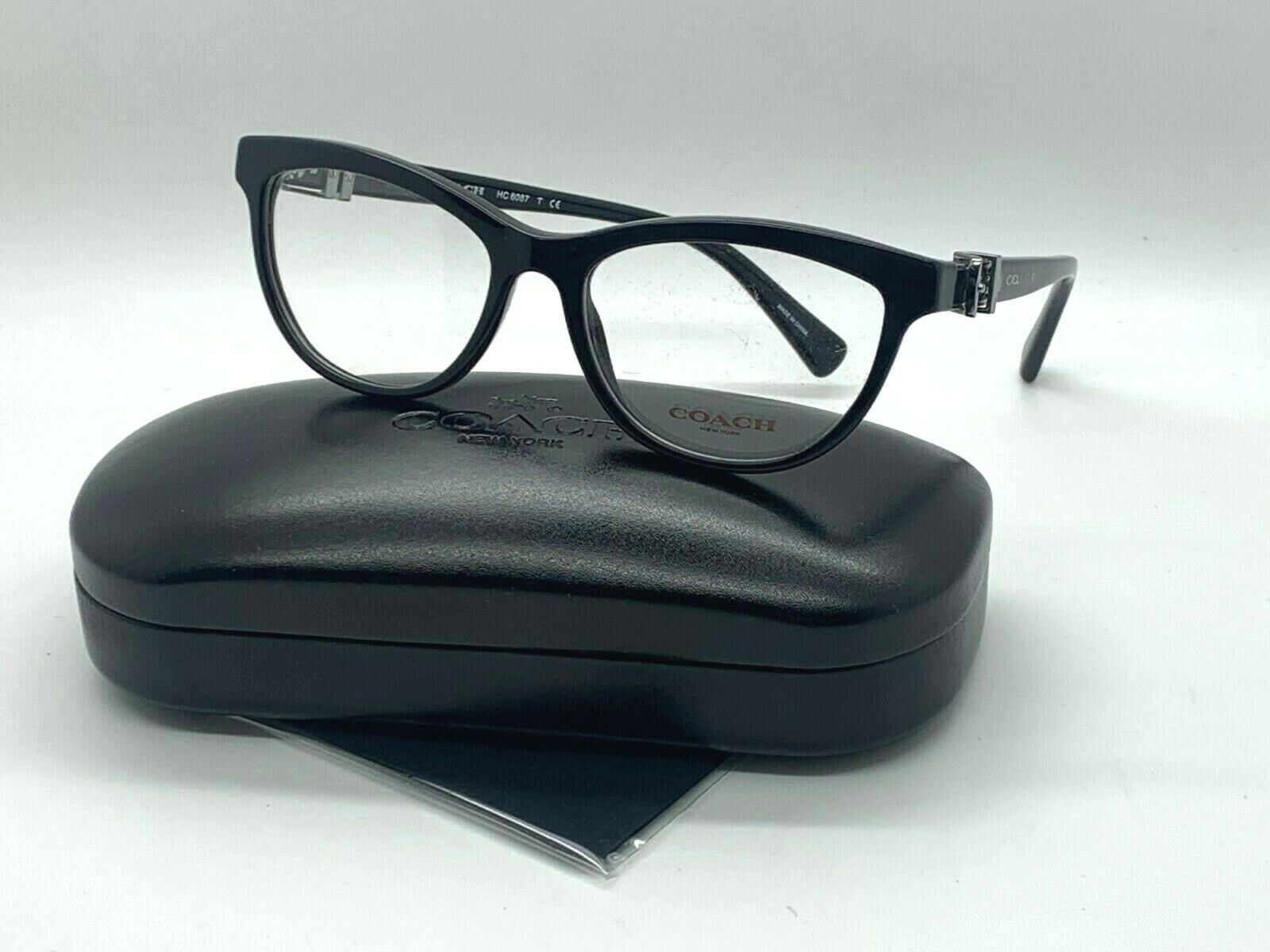Authentic Coach Eyeglasses HC 6087 5002 BLACK 51-16-135MM /CASE+CLOTH