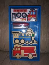Melissa & Doug Create A Craft Vehicle Magnets Ages 4+ #4795 Made In China Train - $10.88