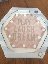 Play Laugh Dream Light-up Plaque 10in X 11 1/2in Ships N 24h - $36.61