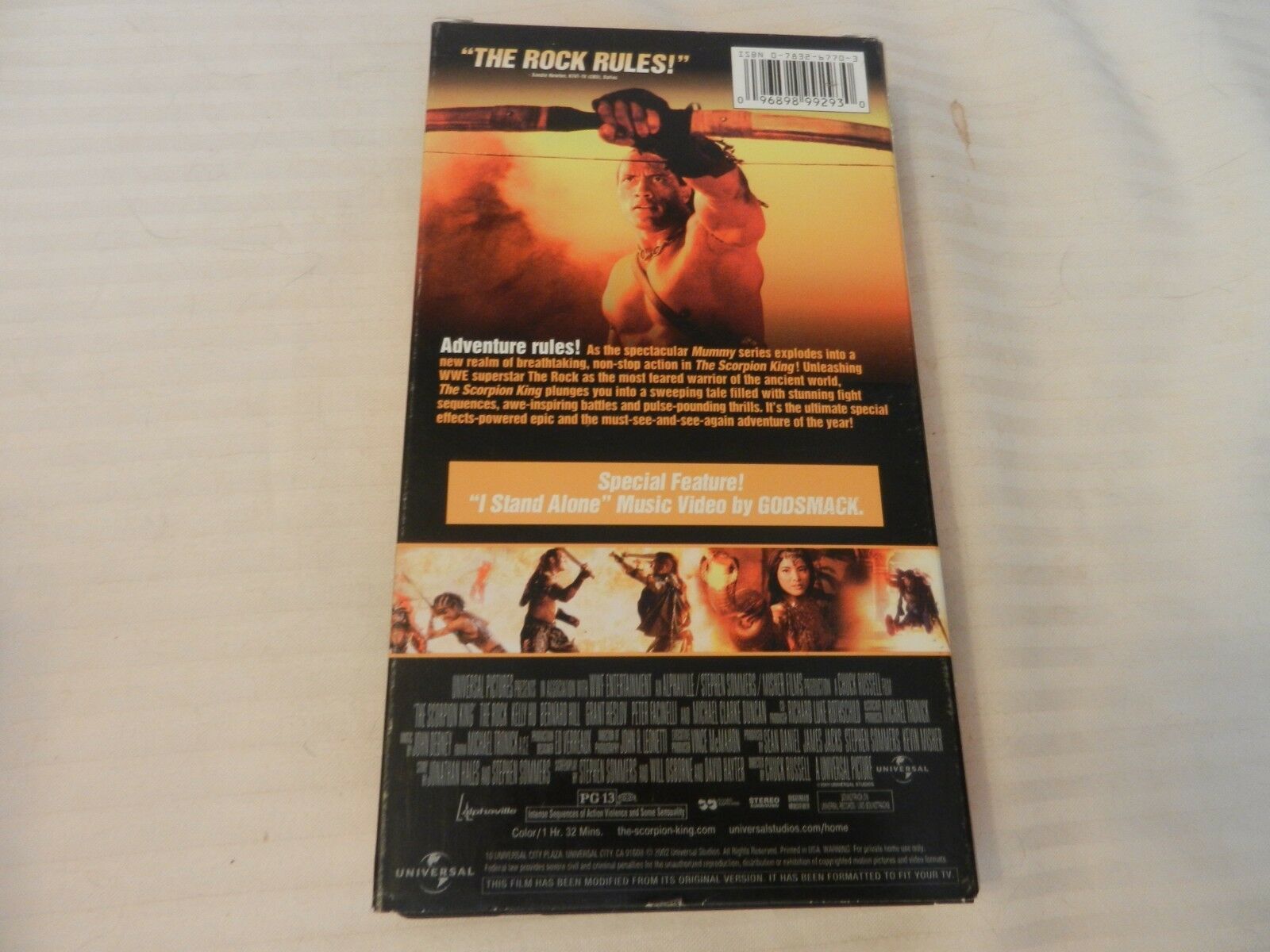 The Scorpion King (VHS, 2002) Michael Clark Duncan, The Rock - VHS Tapes