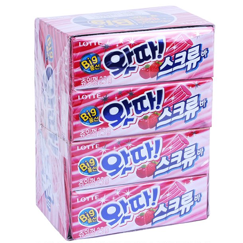 KOREA WATTA BIG BUBBLE GUM - Screw Bar Ice Cream flavor(1box=16pcs ...