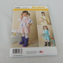 Simplicity 1288 Toddler&#39;s Fleece Dress Jumper Stuffed Animals Uncut Sew ... - $7.85