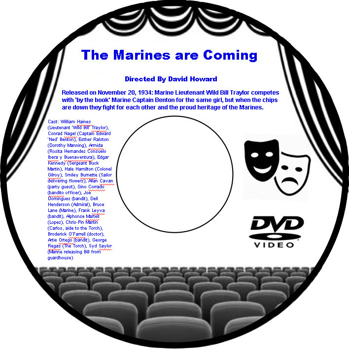 Primary image for The Marines are Coming 1934 DVD Movie Drama William Haines Conrad Nagel Esther R