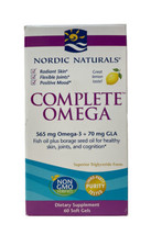 Nordic Naturals Complete Omega 60 Softgels, Lemon Exp 11/2022 - $15.83