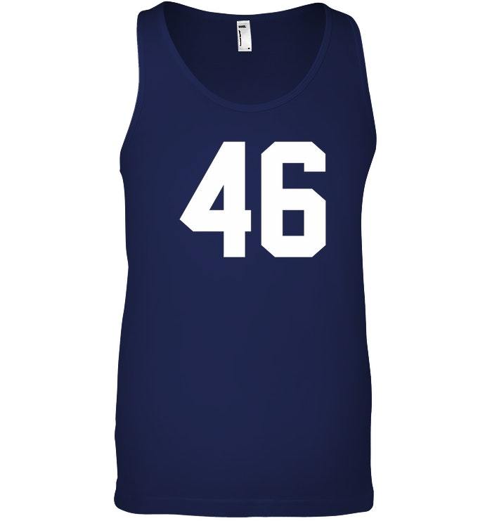 46 Sports Jersey Number Tank Top for Team Fan Player 46 - T-Shirts