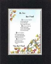 Touching and Heartfelt Poem for Friends - [My Very Best Friend! ] on 11 ... - $16.33