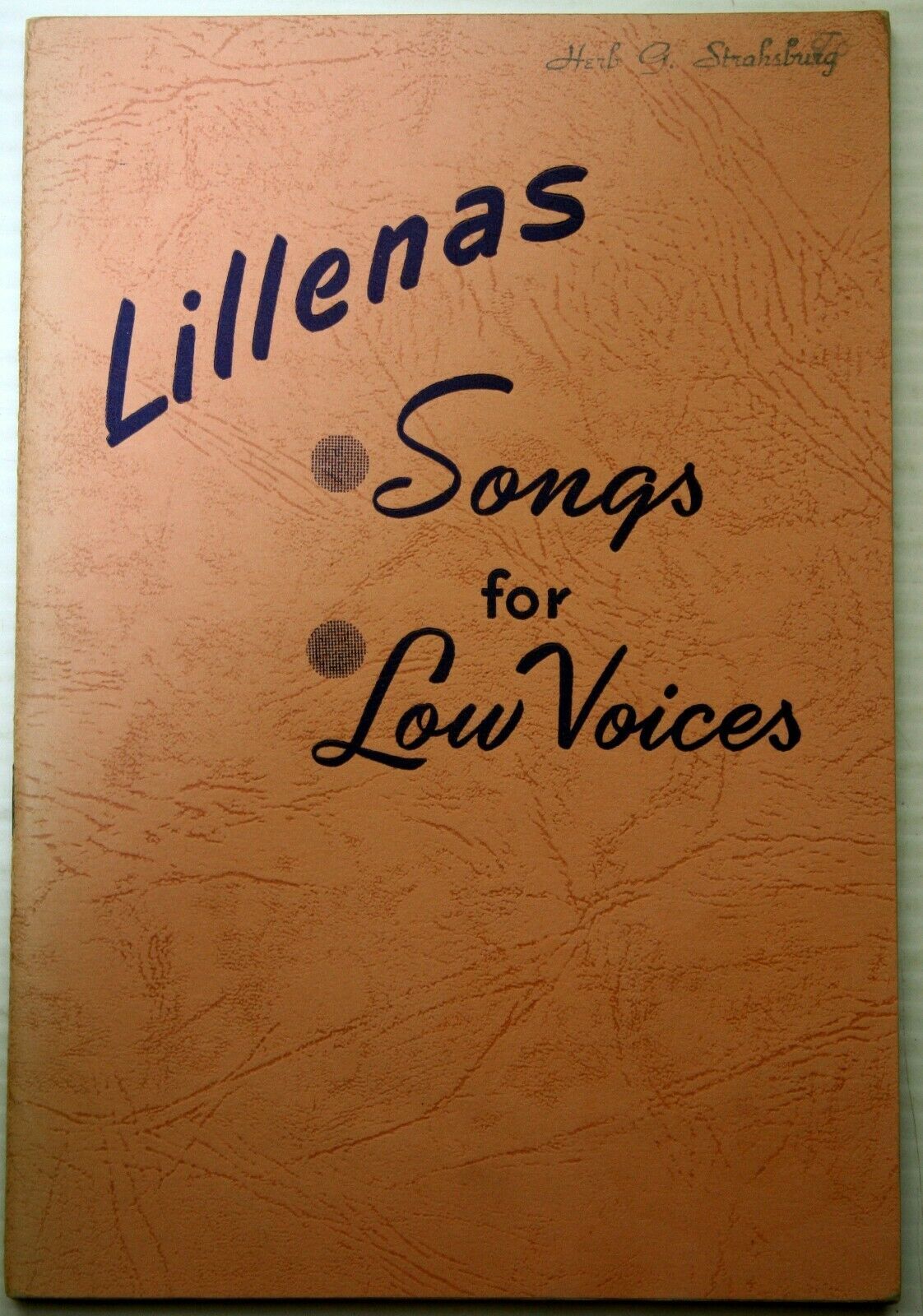 Haldor LILLENAS' SONGS FOR LOW VOICES 1927 mixed voice/chorus Evangel Holiness