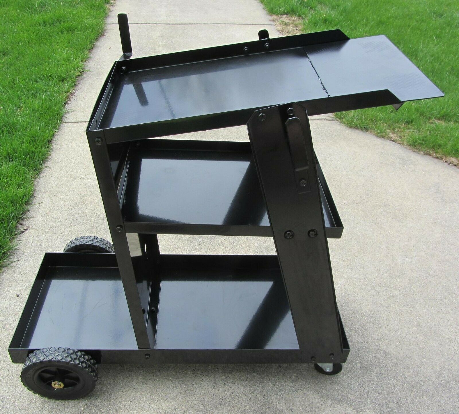 Welding Cart 100 lbs. Capacity Welding Tank Cart Supply Shelf with Tank