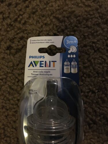 avent anti colic nipples size 2