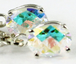 SE007, 8x6mm Mercury Mist Topaz, 925 Sterling Silver Leverback Earrings - $72.35