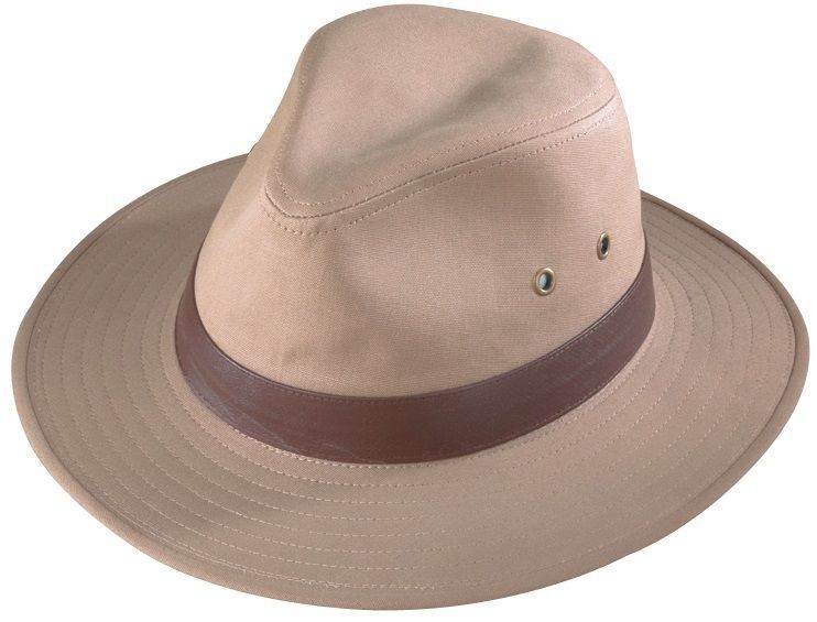 New Henschel Outback Fedora Mens Crushable Canvas Hat Outdoor Fishing
