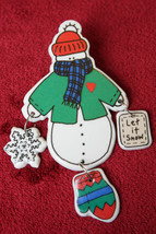 Snowman Winter Dangle Pin - $3.99