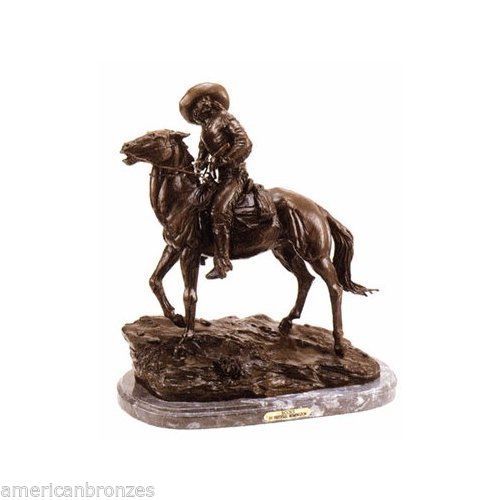 Scout Pure American Bronze Sculpture Statue Inspired by Remington Medium