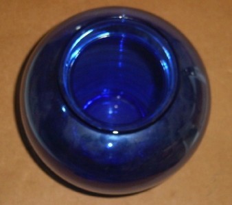 Blue Cobalt Hand Blown Bulbous Glass Vase And 50 Similar Items