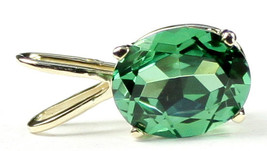 P002, 10x8mm, 3.3 ct, Created Emerald Spinel, 14KY Gold - $204.19