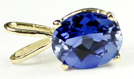 P002, Created Blue Sapphire, 14KY Gold - $166.13