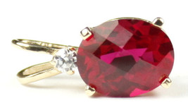 P020, Created Ruby, 14KY Gold - $222.80