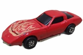 VINTAGE 1979 KIDCO Red Flames Corvette Race Car Toy - RARE!