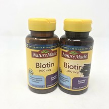 (2) NATURE MADE Biotin, 1000 mcg, 120 Softgels EXP: 09/2023+ - $29.99