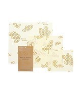Bee&#39;s Wrap Set of 3 Assorted Size Wraps, Beige  - $35.00