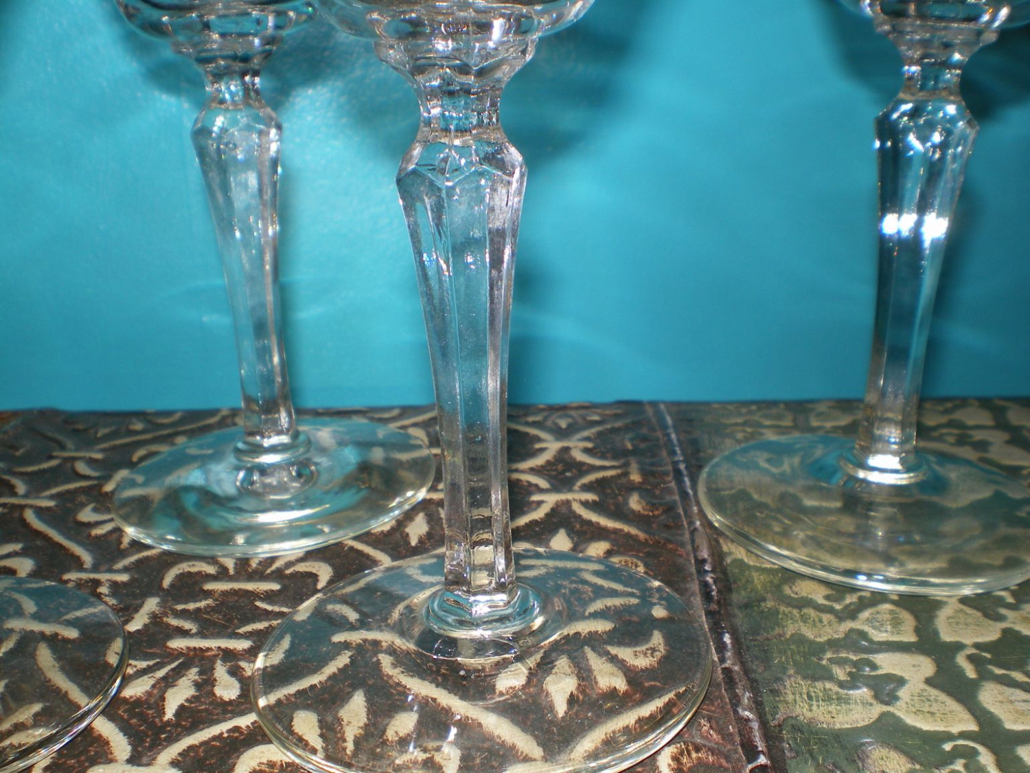 Set of 5 Vintage Cordial Glasses Glassware