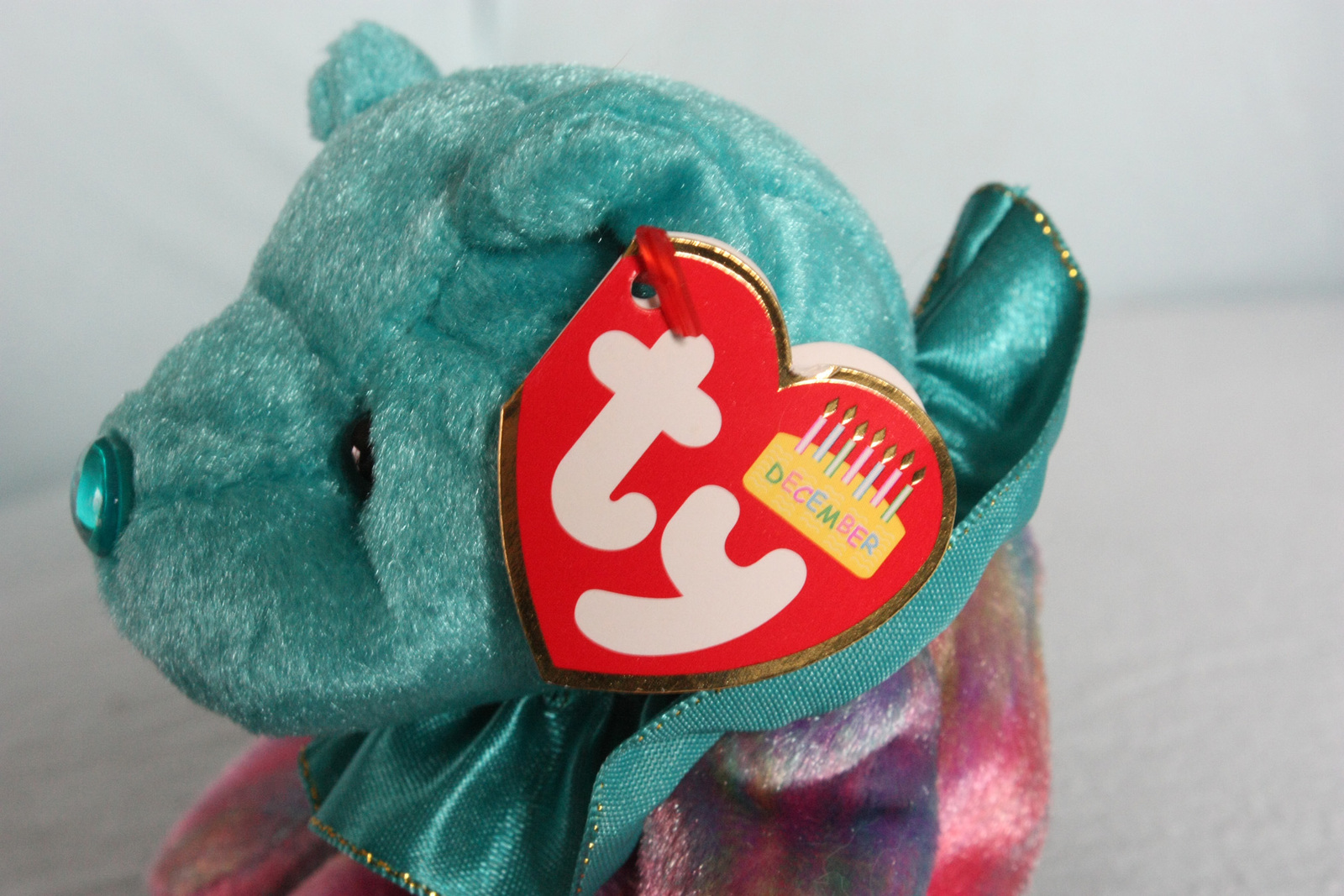 "December" Ty Beanie Baby Bear from the "Happy Birthday Collection" New