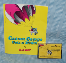 Curious George  Gets a Medal by H. A. Rey Book &amp; Cassette 1957  Paperback - $10.70