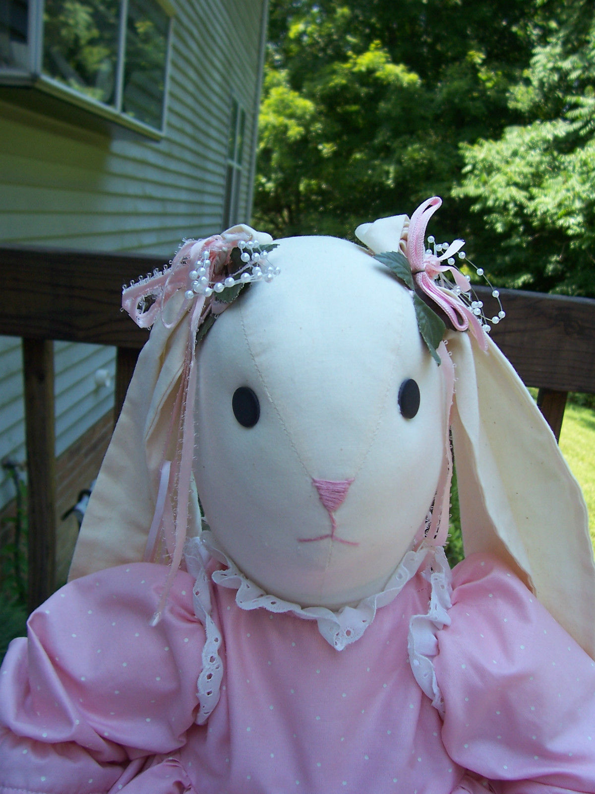 antique bunny doll