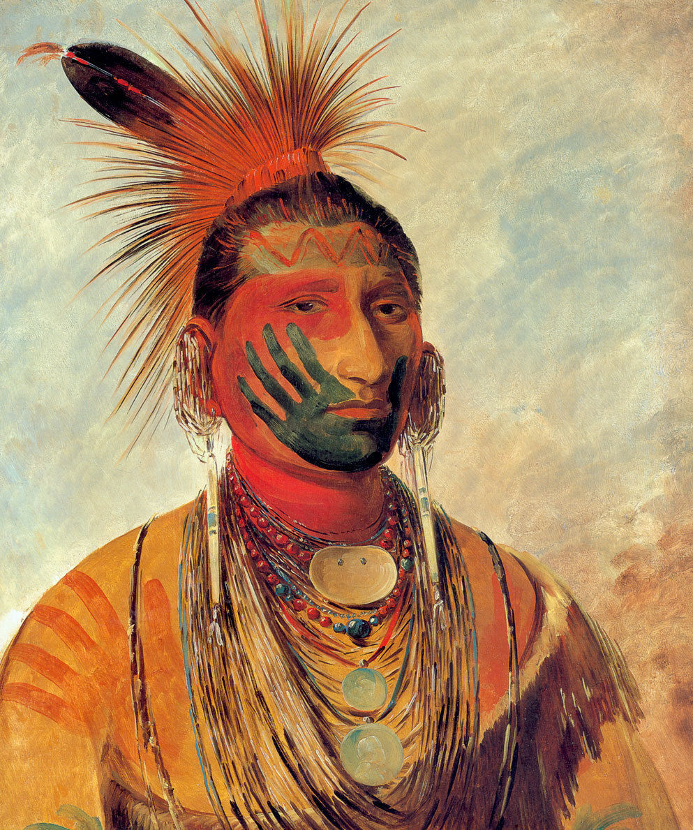 Strong Wind Chippewa Dancer 22x30 George Catlin Native American Indian ...