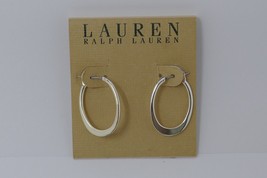 Lauren Ralph Lauren Small Silver Tone Hoop Earrings NEW - $28.99
