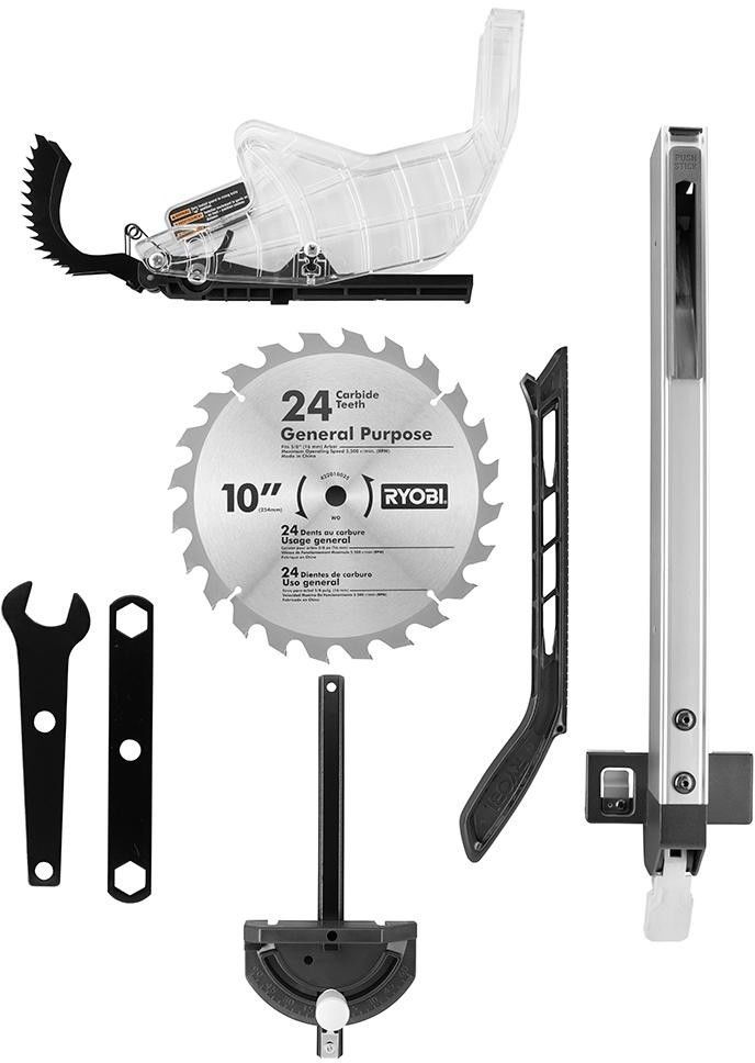 Ryobi Table Saw 10 in. 15 Amp Corded Blade Guard Folding XStand