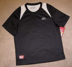 Boys m or l rawlings black white sports jersey thumb200