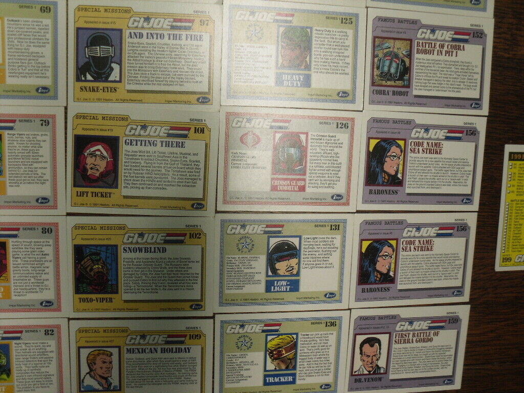 gi joe trading cards value