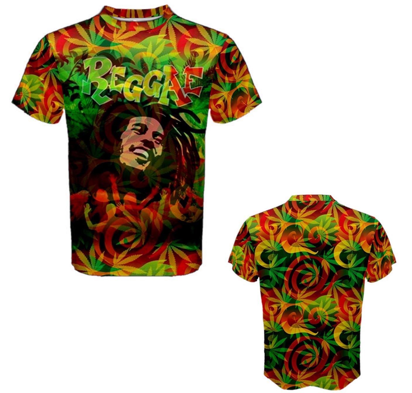 Rasta Reggae Music Color Cannabis Weed Patern Design Best 3D Full Print ...