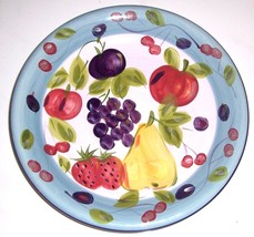 Gibson Handpainted Fruit Designed Large Serving Platter - $25.26